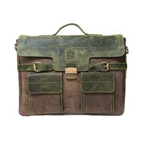 Vintage Explorer Leather Briefcase