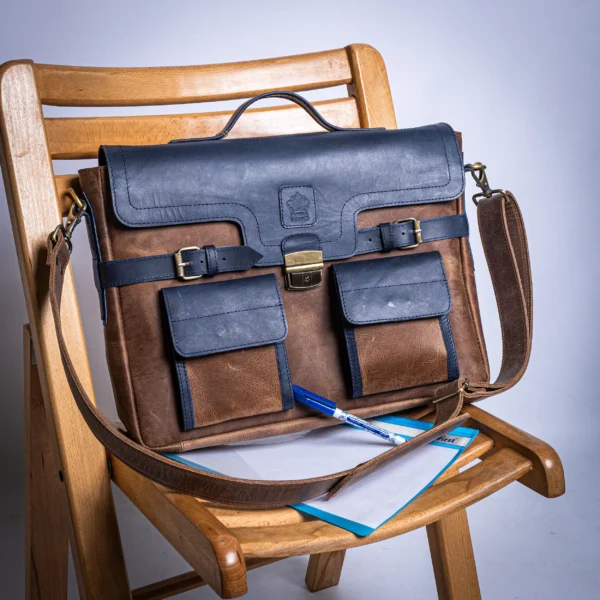 Royals Leather Heritage Briefcase - Image 3